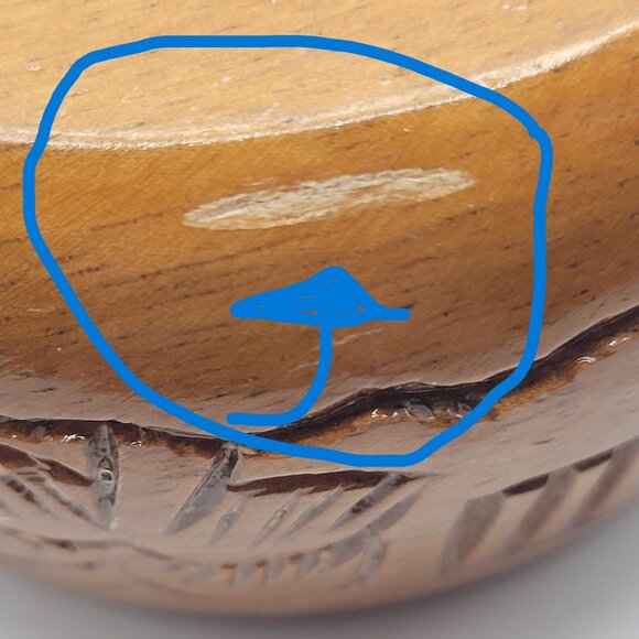 Zumwalt Myrtlewood Paper Weight &  Hawaii Souvenir Wood Trinket Box - Picture 8 of 14